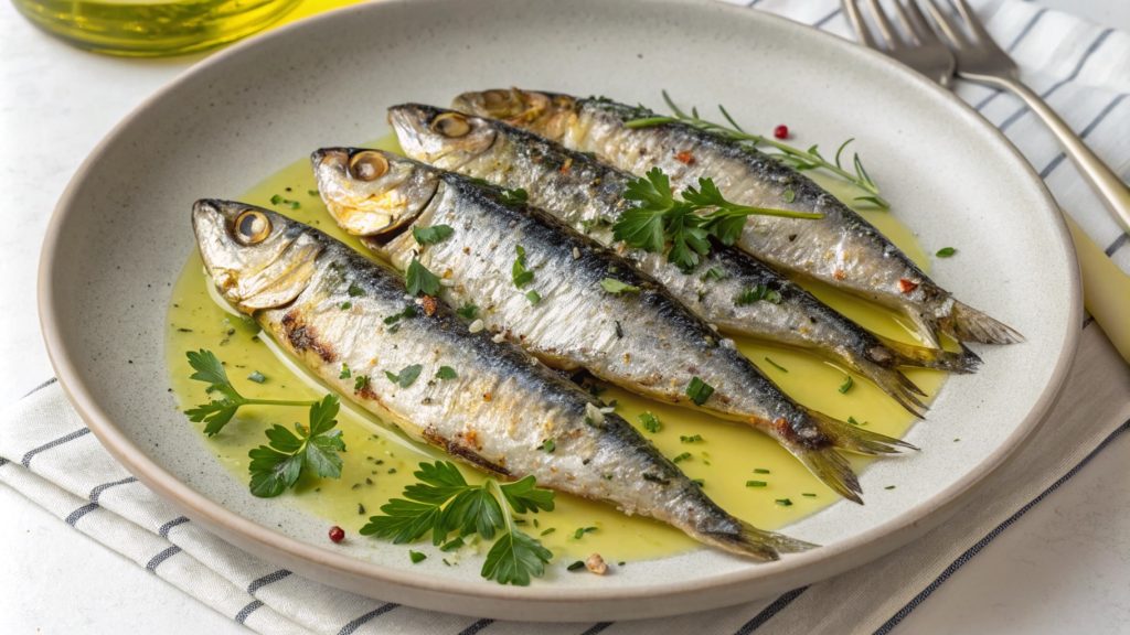 Marinated Sardinha assada