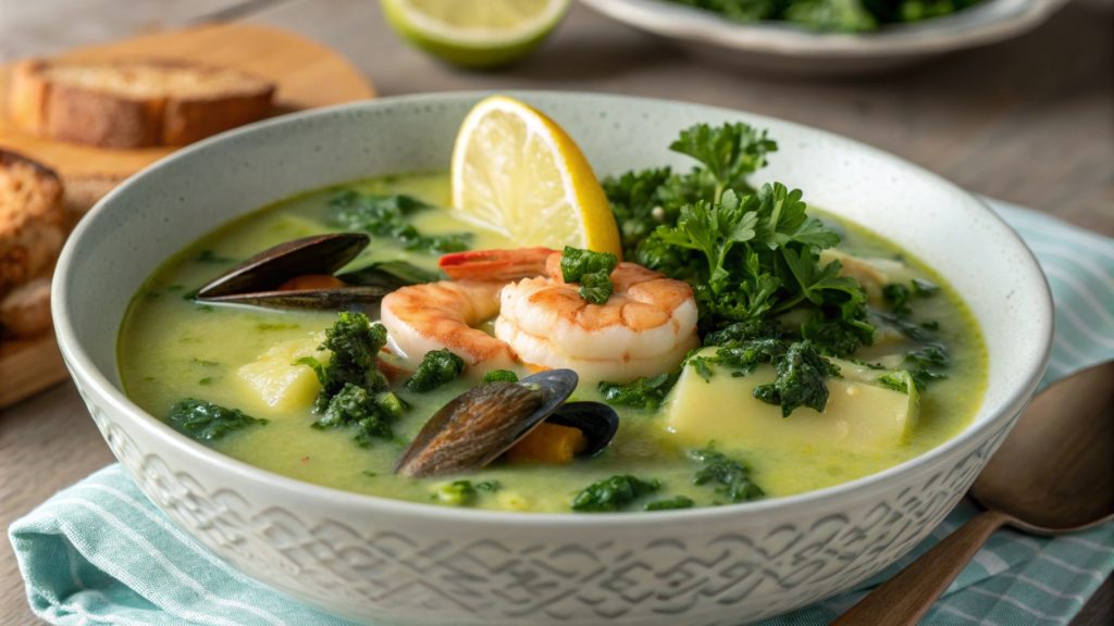 Seafood Caldo Verde, food in portugal